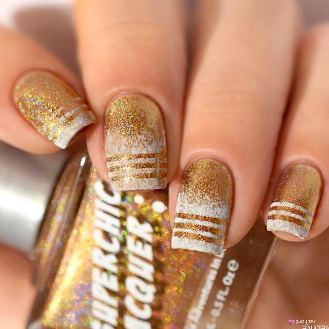 Cute Designs For Your Gold Nails
