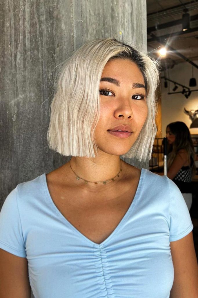 One-Length Bob Cut