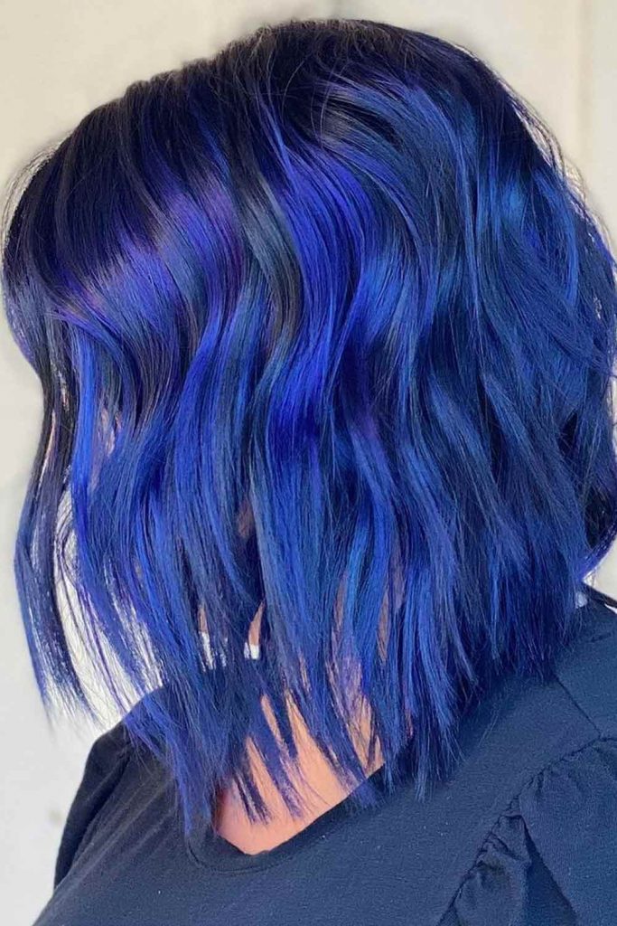 Indigo Layered Bob