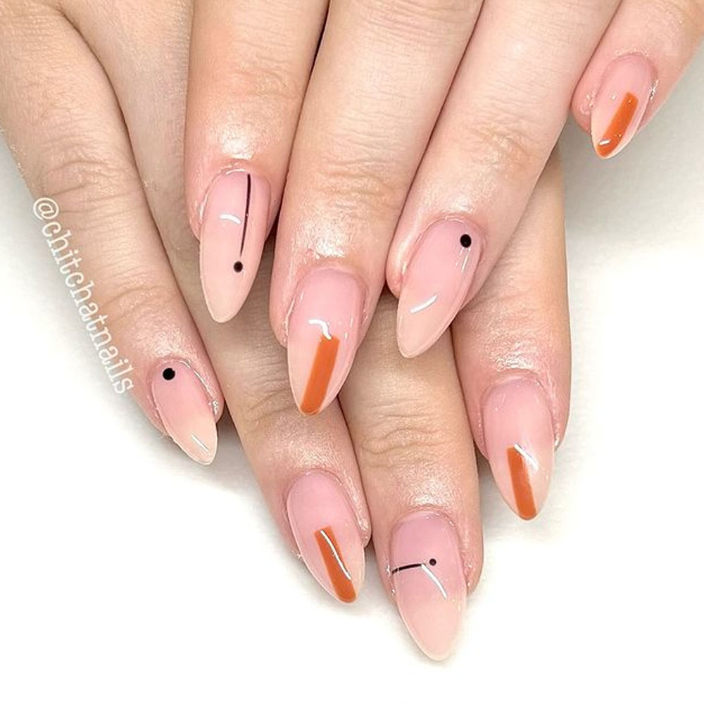 Minimalist Thanksgiving Nails