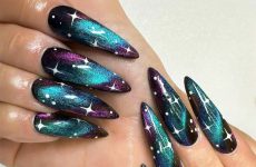 High As The Stars: 46 Galaxy Nails Ideas