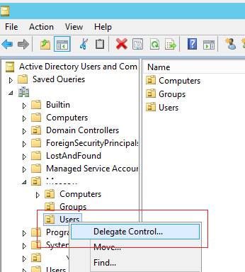 ADUC delegate control wizard