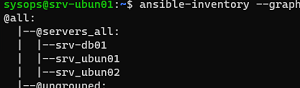 ansible-inventory graph 