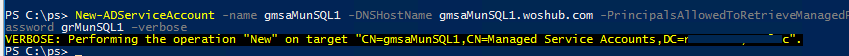 New-ADServiceAccount - create gmsa PrincipalsAllowedToRetrieveManagedPassword 