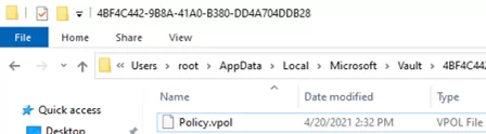 Policy.vpol - Windows Vault Policy File