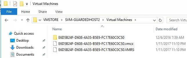 vm guid in file name