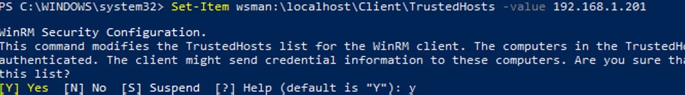 winrm: wsman add trusted hosts